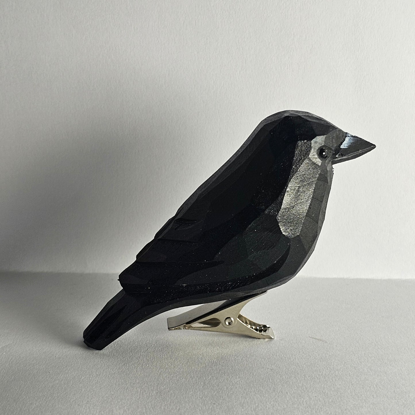 Crow Clip-on Bird Ornament