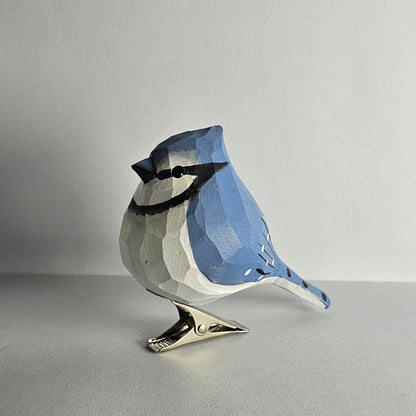 Bluejay Clip-on Bird Ornament