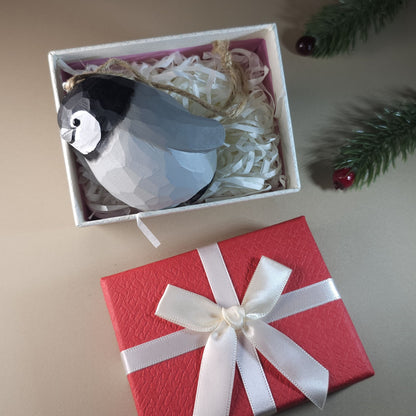 Adornos colgantes de pájaros con embalaje en caja de regalo