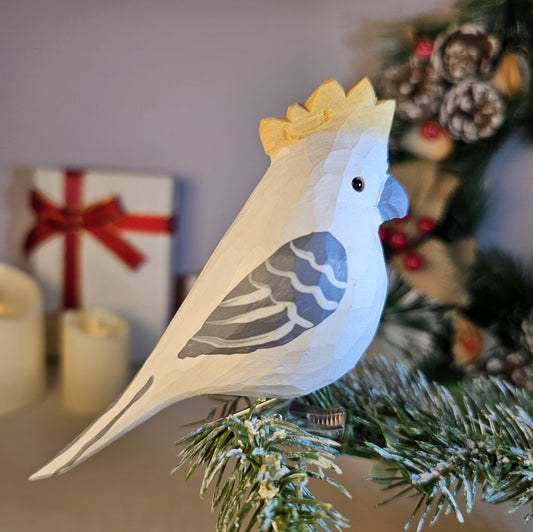 Cockatoo Wooden Clip-on Christmas Tree Ornament