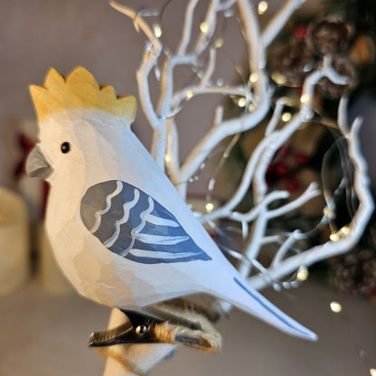 Cockatoo Wooden Clip-on Christmas Tree Ornament