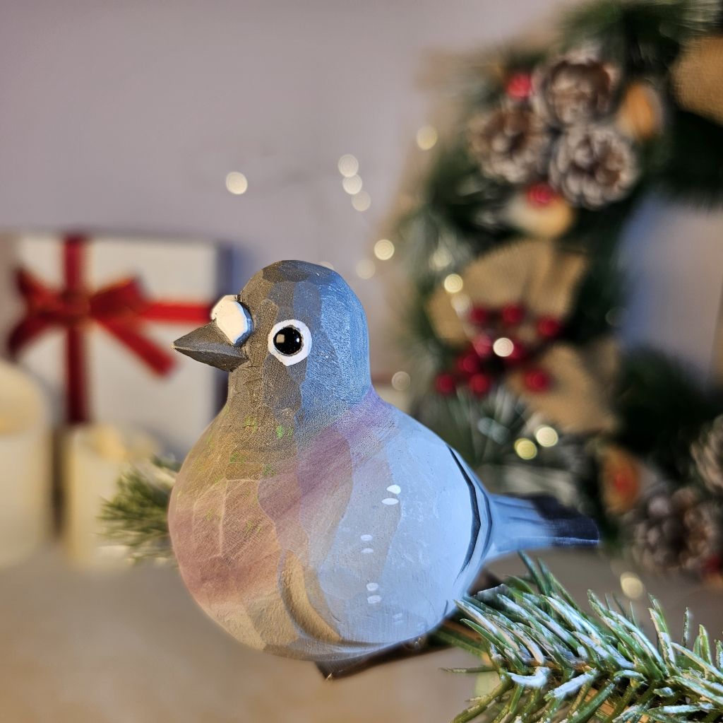 Pigeon Wooden Clip-on Christmas Tree Ornament