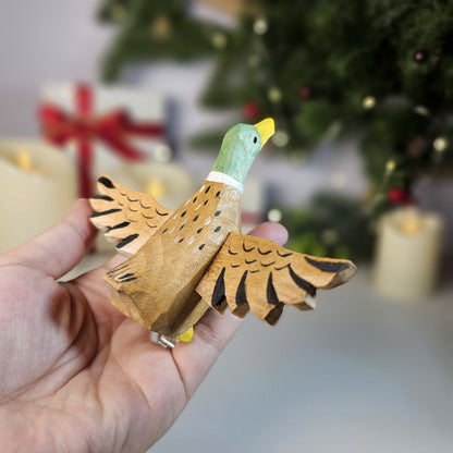 Mallard Wooden Clip-on Christmas Tree Ornament