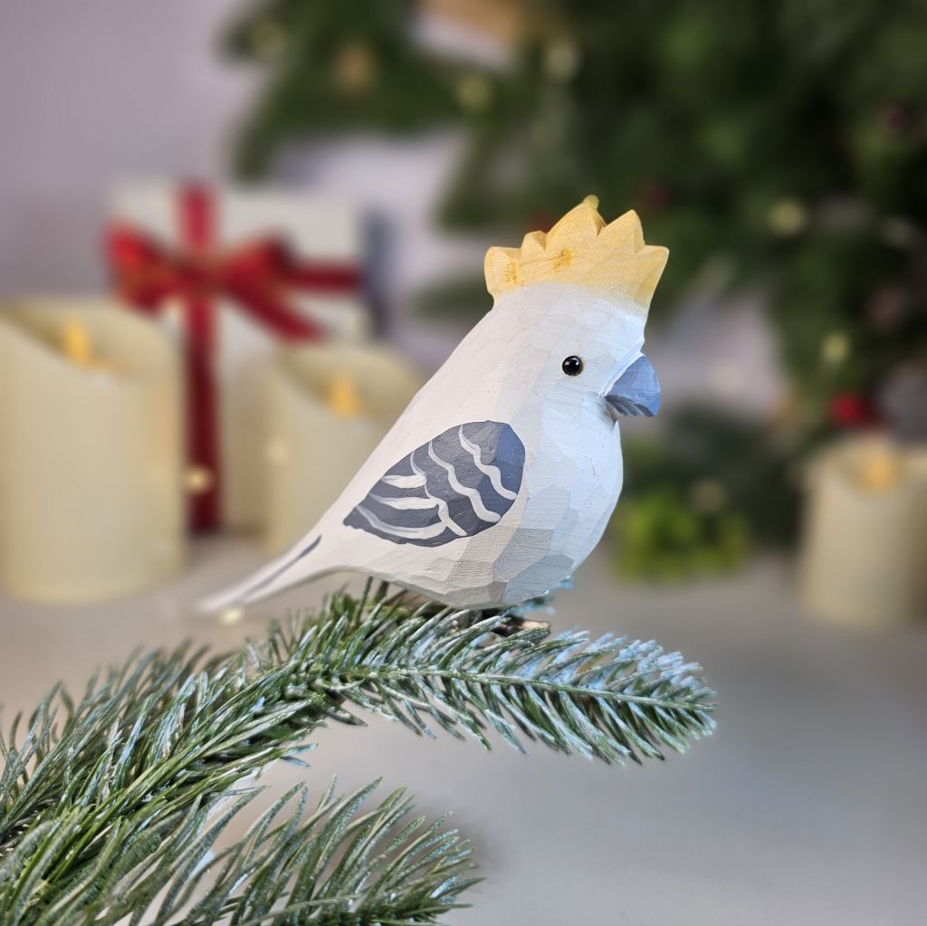 Cockatoo Wooden Clip-on Christmas Tree Ornament