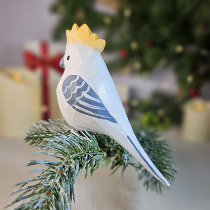 Cockatoo Wooden Clip-on Christmas Tree Ornament