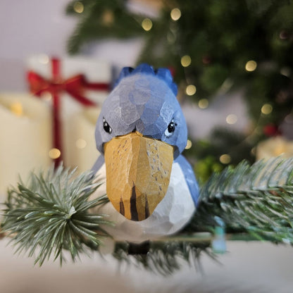 Shoebill Wooden Clip-on Christmas Tree Ornament