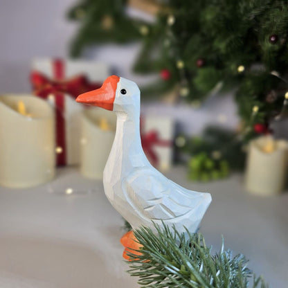 Goose Wooden Clip-on Christmas Tree Ornament