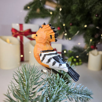 Hoopoe Wooden Clip-on Christmas Tree Ornament