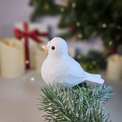 Pigeon Wooden Clip-on Christmas Tree Ornament