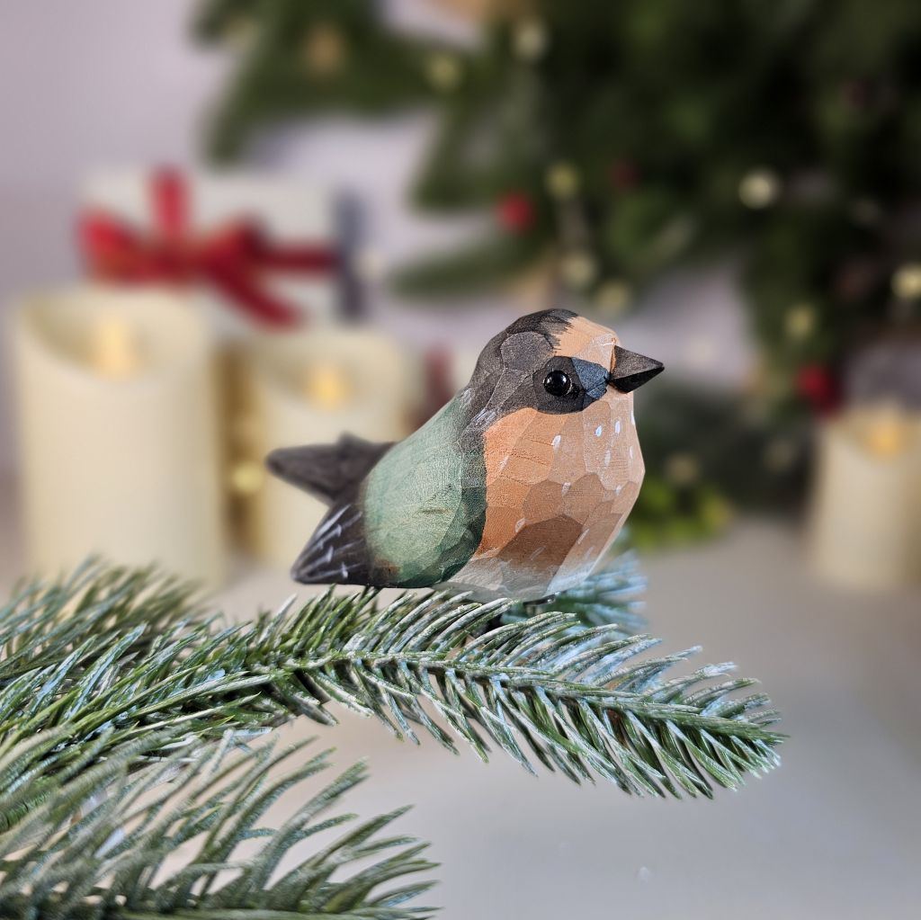 Swallow Wooden Clip-on Christmas Tree Ornament