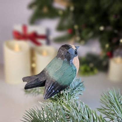 Swallow Wooden Clip-on Christmas Tree Ornament