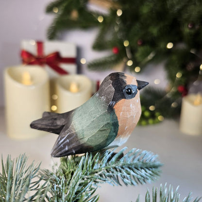 Swallow Wooden Clip-on Christmas Tree Ornament