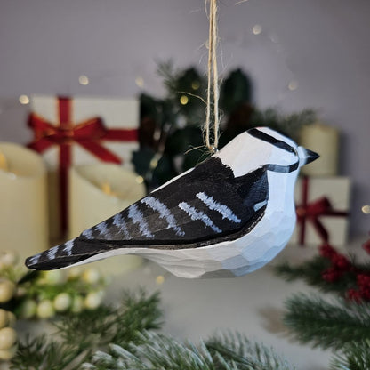 Woodpecker Wooden Hanging Christmas Tree Ornament