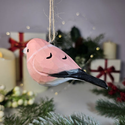 Rosefinch Wooden Hanging Christmas Tree Ornament