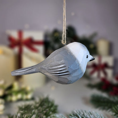 Canada Jay Wooden Hanging Christmas Tree Ornament