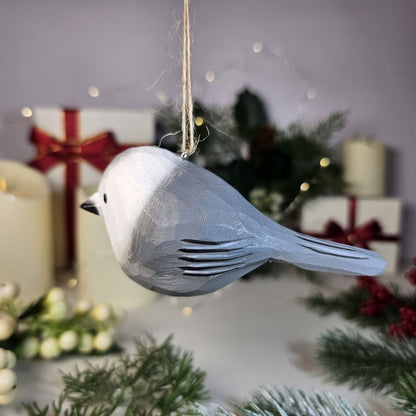 Canada Jay Wooden Hanging Christmas Tree Ornament