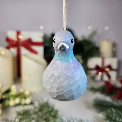 Pigeon Wooden Hanging Christmas Tree Ornament