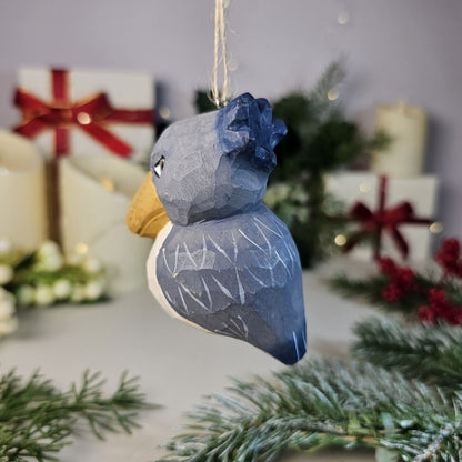 Baby Shoebill Wooden Hanging Christmas Tree Ornament