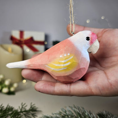 Parakeet Wooden Hanging Christmas Tree Ornament