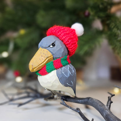 Shoebill Wooden Clip-on Christmas Tree Ornament