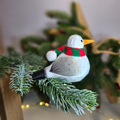 Seagull with Scarf Hanging Christmas Tree Ornament – Gift Box Included