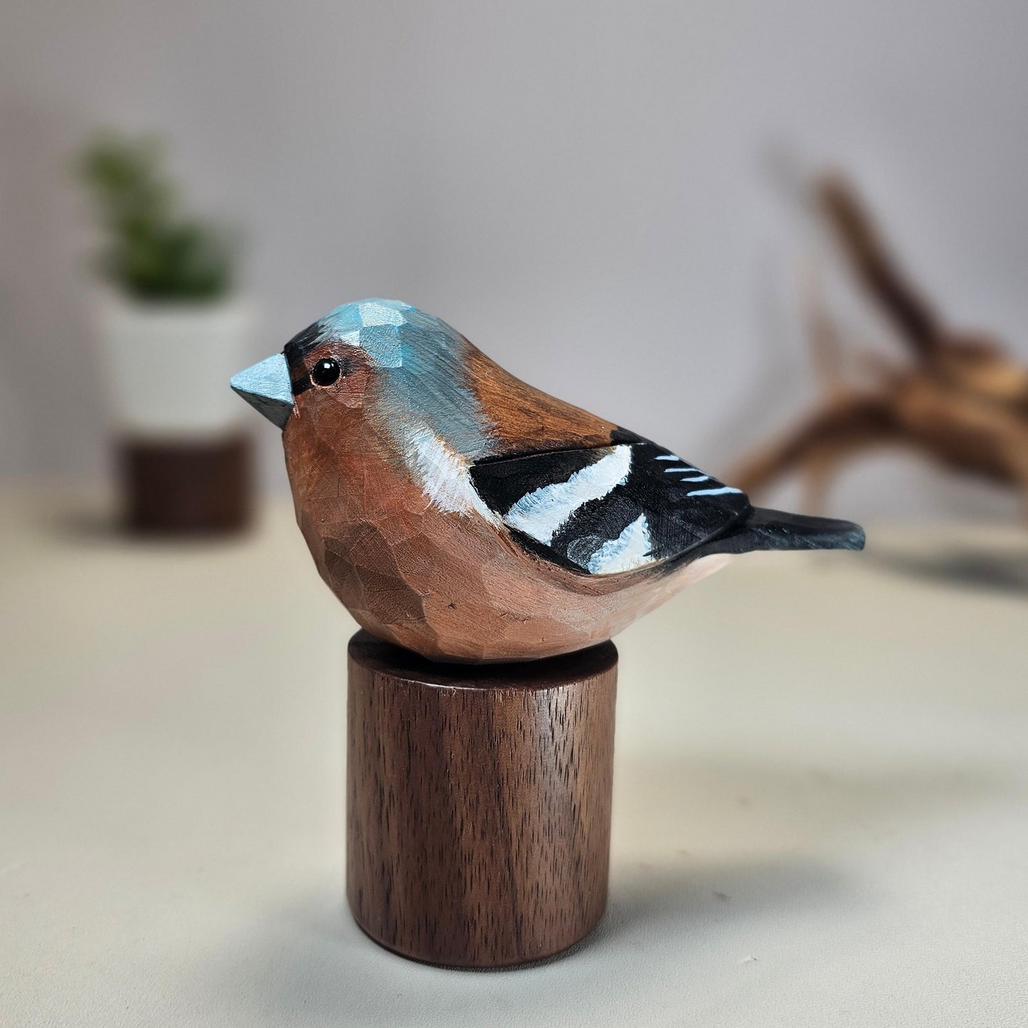 Eurasian Chaffinch Custom Bird Figurine