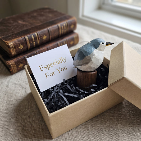 Hand Carved & Hand Painted Black-crowned Night Heron Figurine | Basswood with Black Walnut Base