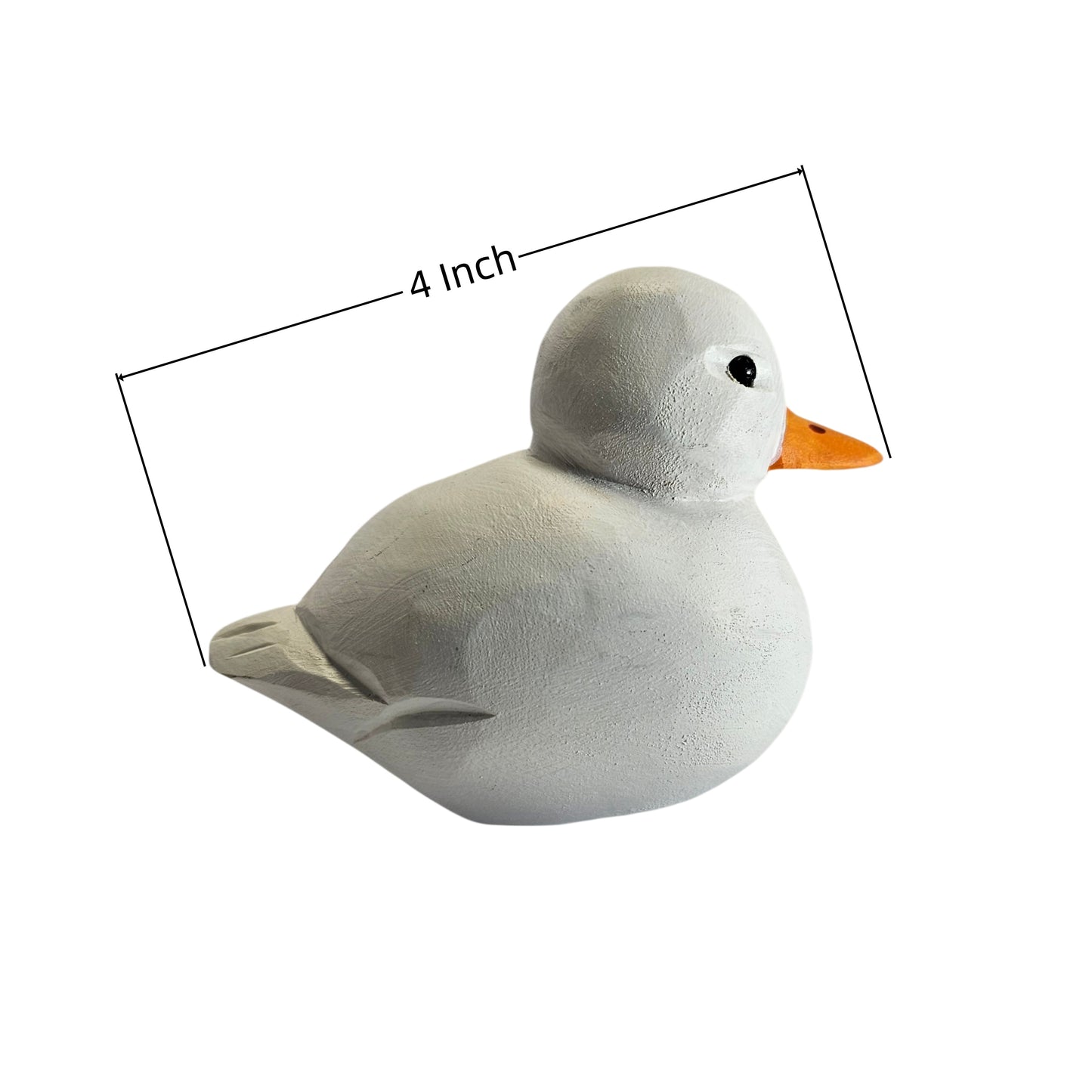 Hand Carved & Hand Painted Cole Duck Figurine | Basswood with Wooden Base