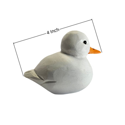 Hand Carved & Hand Painted Cole Duck Figurine | Basswood with Wooden Base