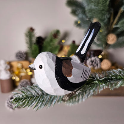 Long-tailedTit Clip-on Bird Ornament