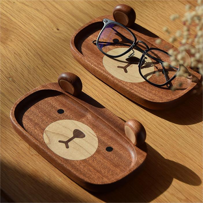 Bear Glasses Storage Tray: Your Adorable Organizer - Wooden Islands