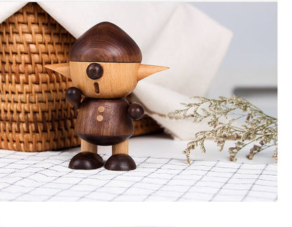 Elf wooden figurines Handmade Decorations _F - Wooden Islands