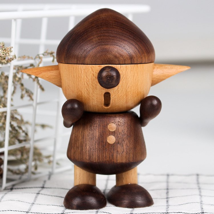 Elf wooden figurines Handmade Decorations _F - Wooden Islands