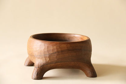 Hand Carved Salad Bowls Design Art Decor - Wooden Islands