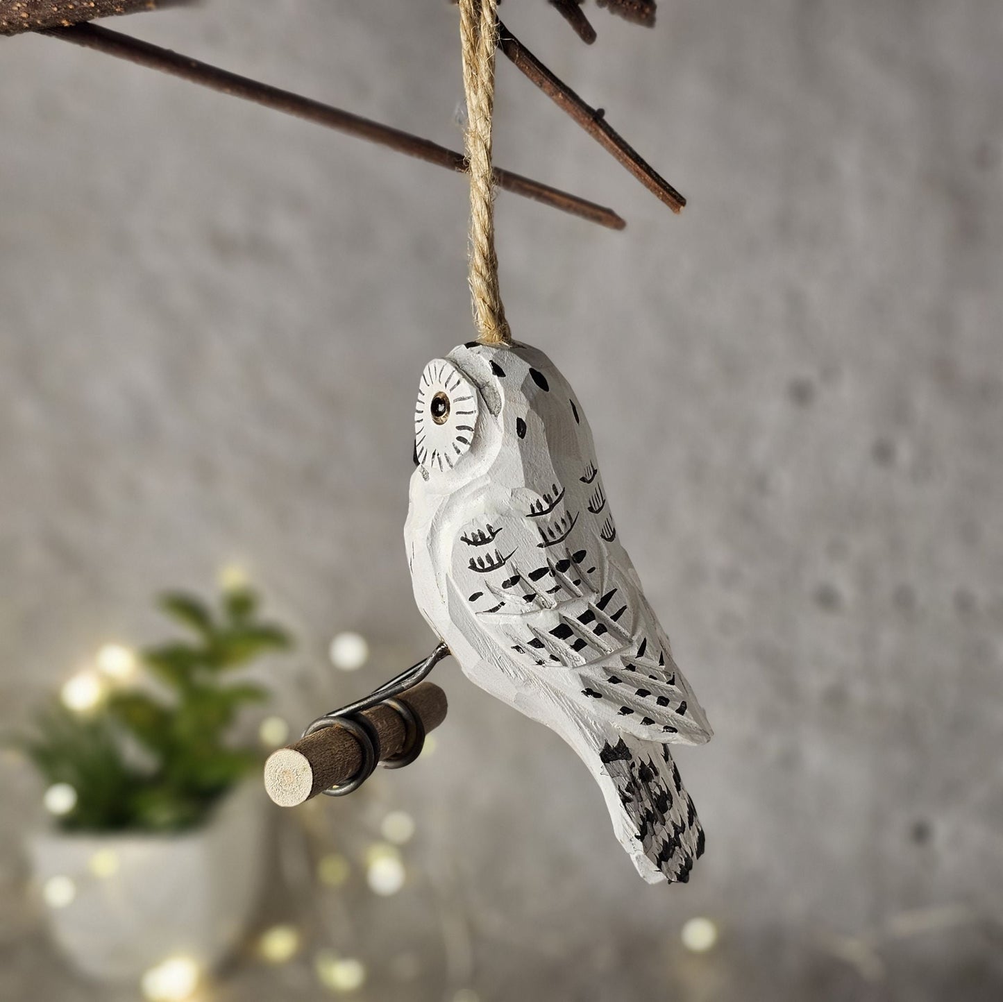 Handcrafted Owl Ornaments Set of 3 - Wooden Islands