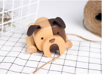 Handmade Puppy Wooden Figurines - Wooden Islands