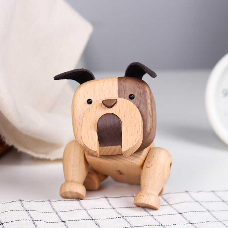 Handmade Puppy Wooden Figurines - Wooden Islands