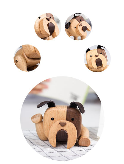 Handmade Puppy Wooden Figurines - Wooden Islands