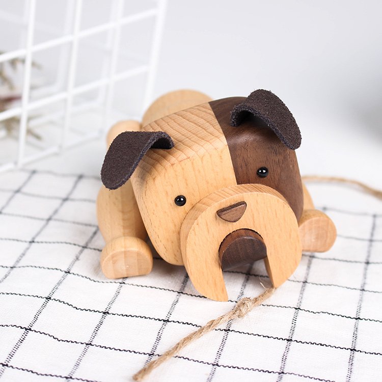 Handmade Puppy Wooden Figurines - Wooden Islands