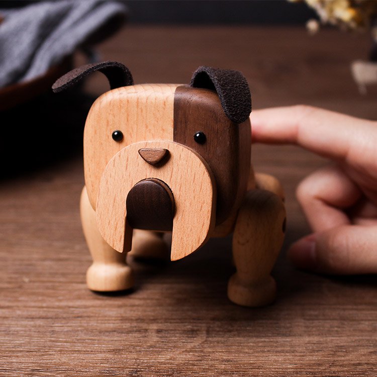 Handmade Puppy Wooden Figurines - Wooden Islands