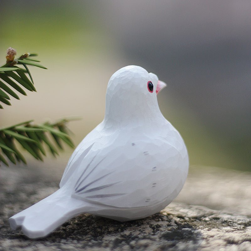 Store A pair of white pigeon branch ceramic living room decoration decoration