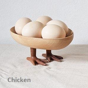 Plates Wooden Handmade Goose or Chicken GO - Wooden Islands