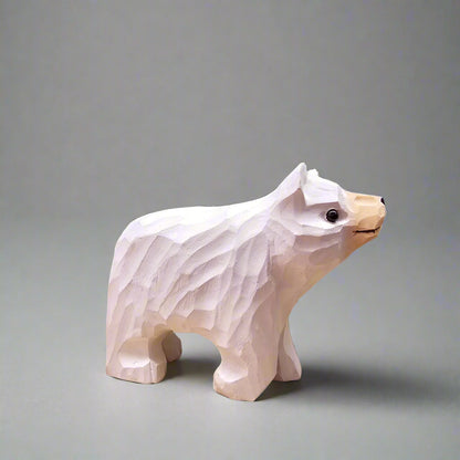 Black Bear 3" Hand-Painted Wood Figurine