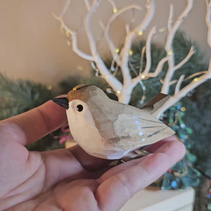 Goldcrest Clip-on Bird Ornament