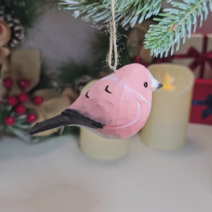 Rosefinch Wooden Hanging Christmas Tree Ornament