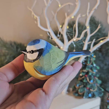 Eurasian Blue Tit Clip-on Bird Ornament