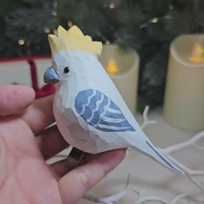 Cockatoo Wooden Clip-on Christmas Tree Ornament