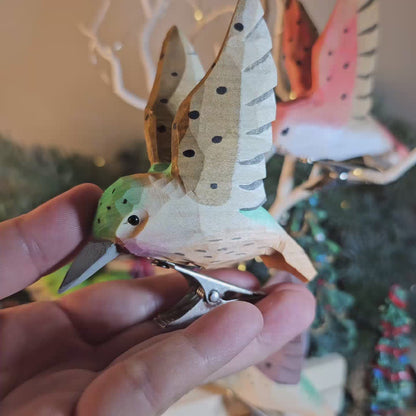 Hummingbird Clip-on Bird Ornament