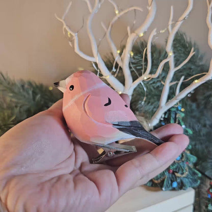 Rosefinch Bird Clip-on Ornament