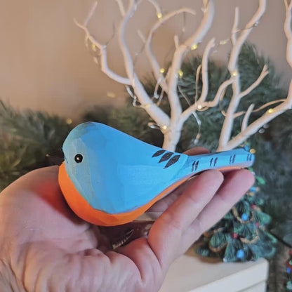 Eastern bluebird Clip-on Bird Ornament